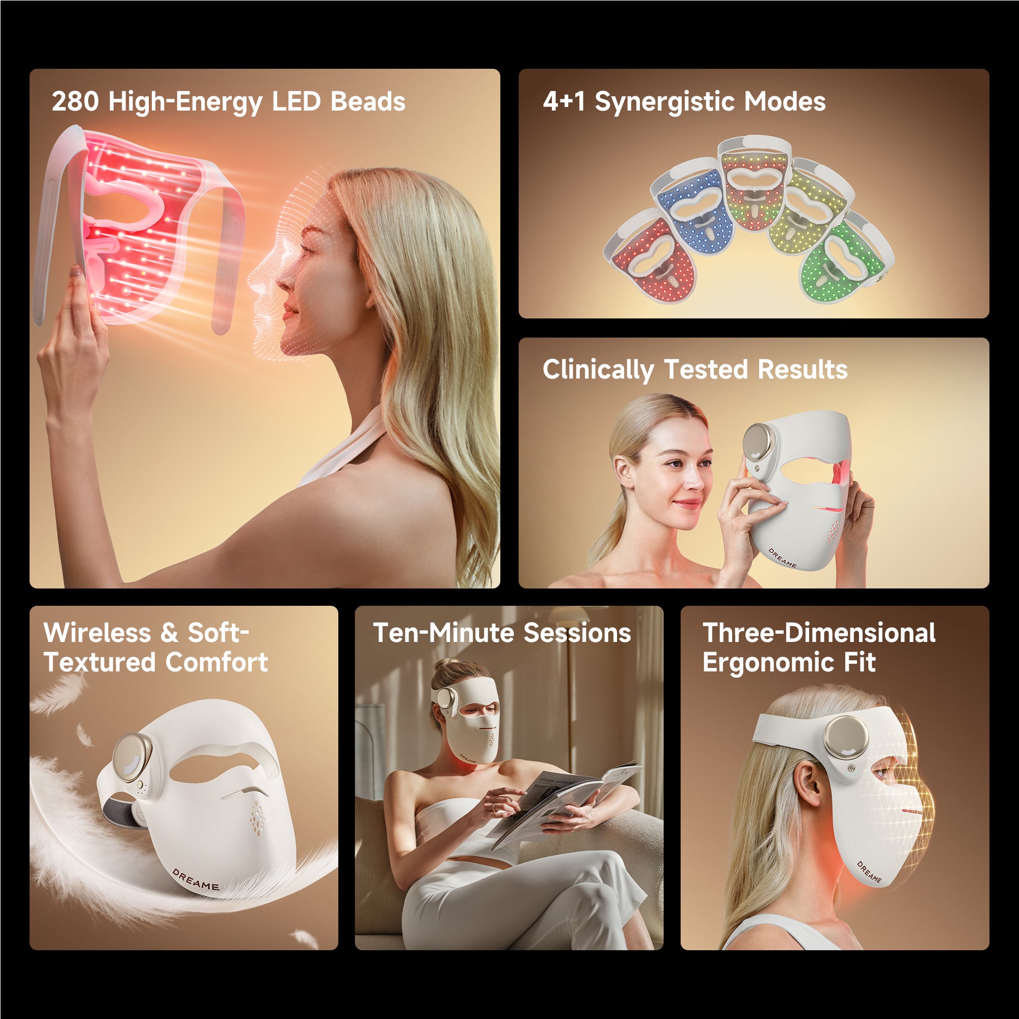 HORINCOSMETICS LumièrePremièreSerumMask Dreame Chrona LED Light Therapy Mask – Dreame Beauty